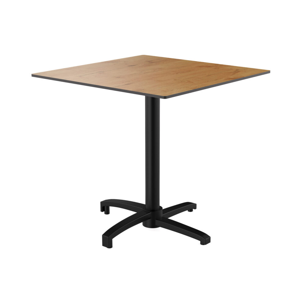 Gastro Outdoor Table de terrasse "René" | HPL Compact 70x70 cm | Chêne Sumava | pliable