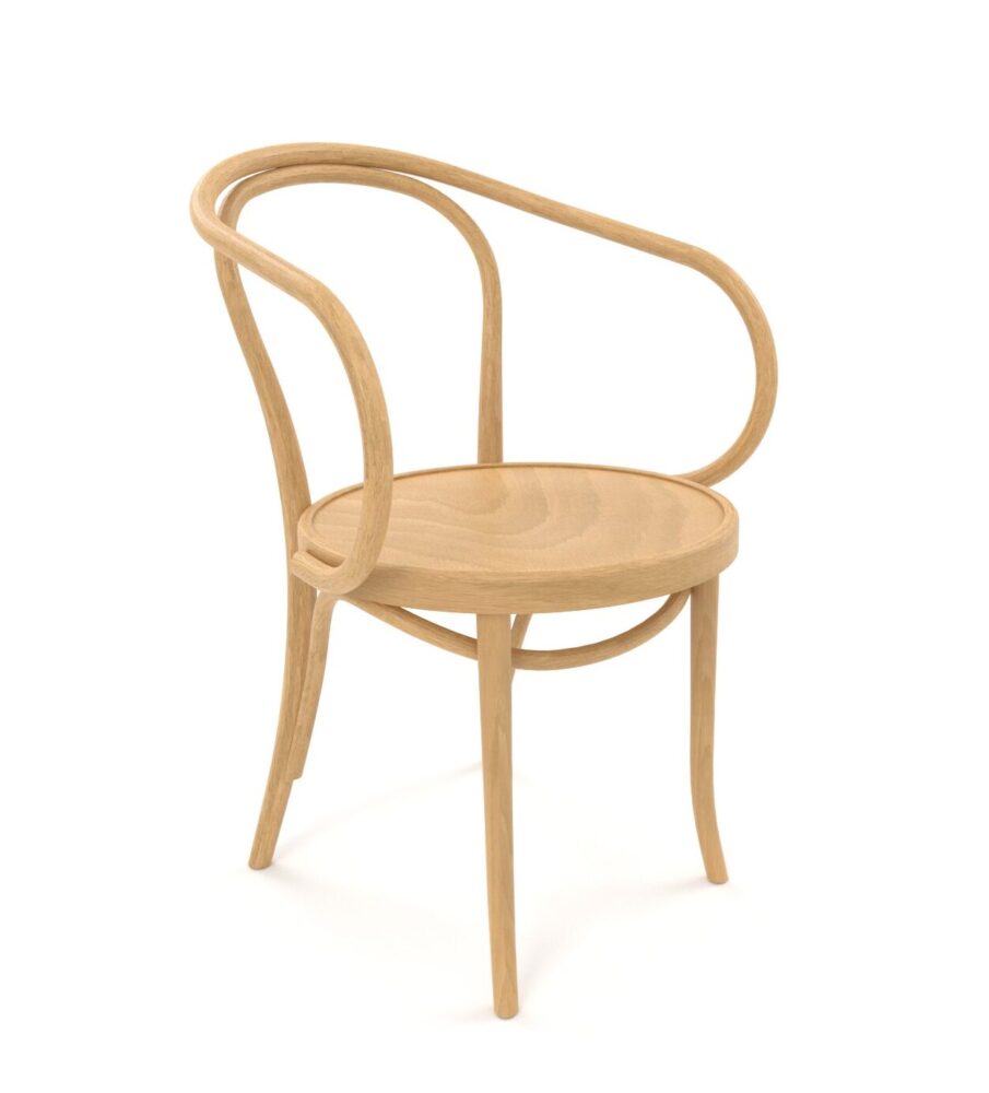Chaise gastronomique haut de gamme | B-9 | Chaise viennoise en bois courbé | Hêtre Honey