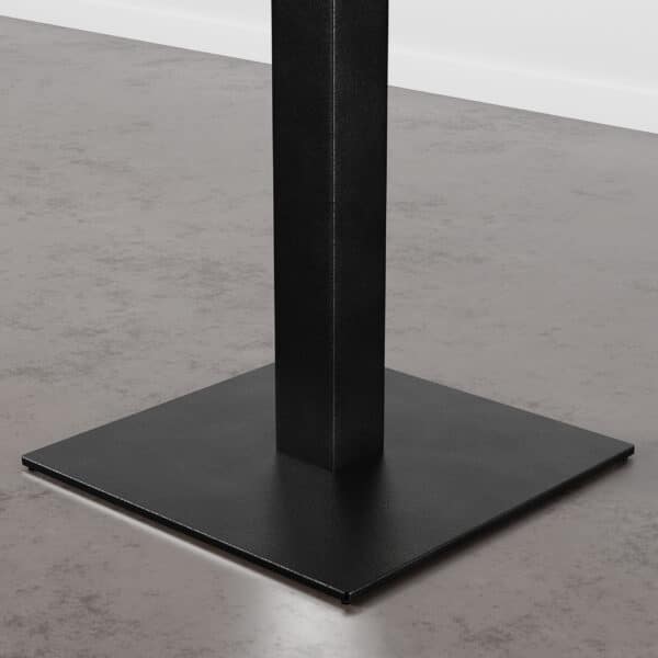 Gastro Table de salon 50x50 cm | D4409 OV Marron Noyer | Piètement en fonte – Image 2