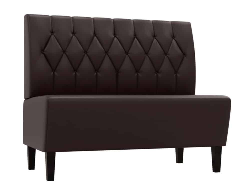 Banquette Gastro Paris Diamond | 120 cm de large | marron | banquette rembourrée