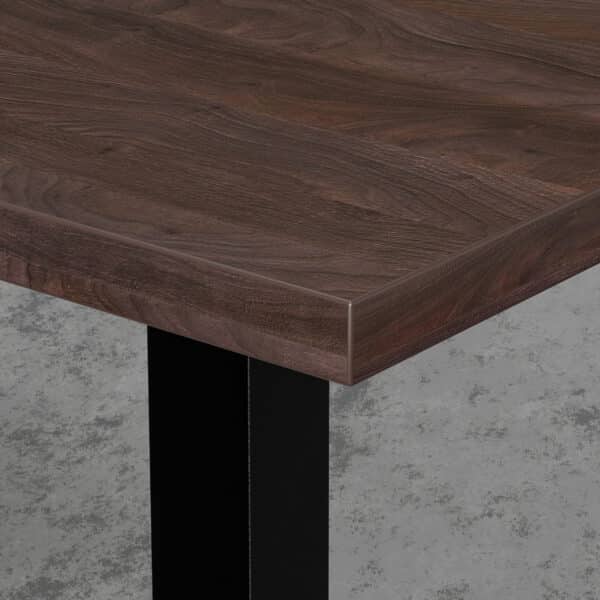 Gastro Table Lounge 70x70 cm | D4409 OV Marron Noyer | Piètement en fonte – Image 3