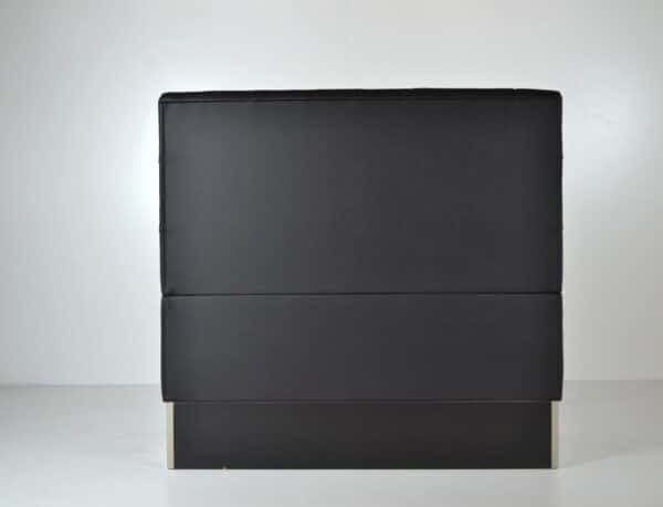 Banquette Gastro Berlin | inox | rayé | 120 cm de large | noir | banquette de bistrot | banquette de dîner – Image 6