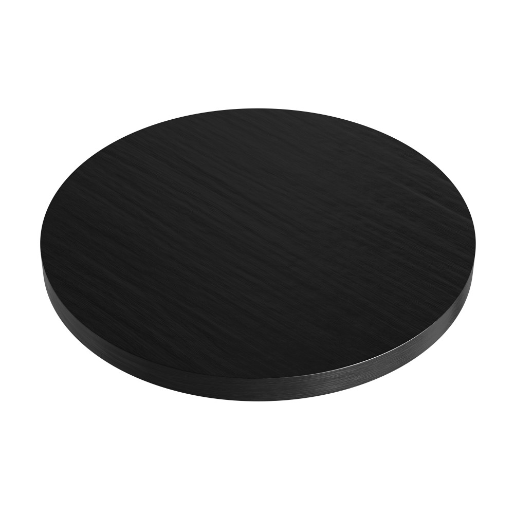 Plateau de table Gastro rond | aspect bois foncé | diamètre 60 cm