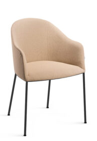 Fameg Designer Restauration Chaise | Pop avec accoudoirs | Structure métallique