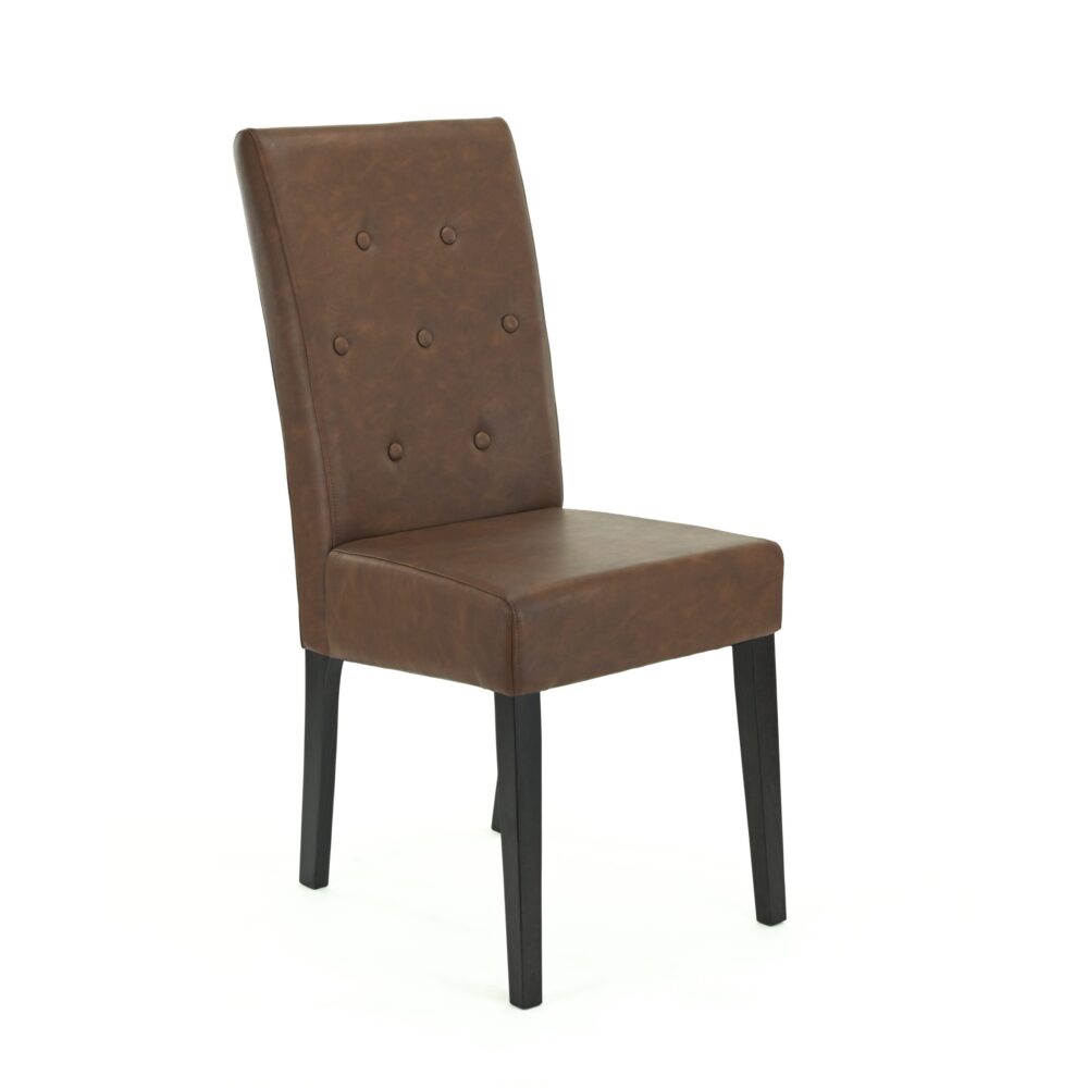 Chaise rembourrée Point brun antique-1
