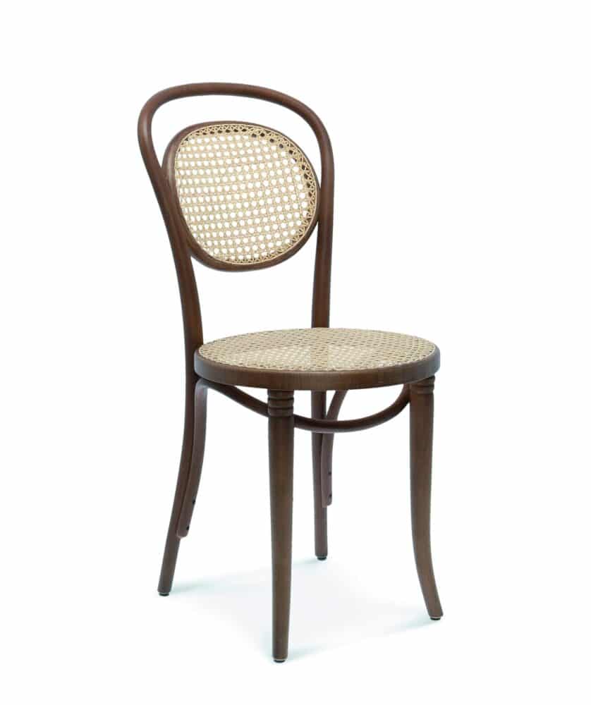 Chaise de restauration haut de gamme | A-10 | Chaise viennoise en bois courbé | Assise en rotin