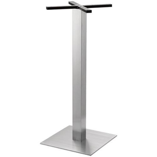 Support de table haute Gastro en acier inoxydable Premium | Hauteur : 108 cm