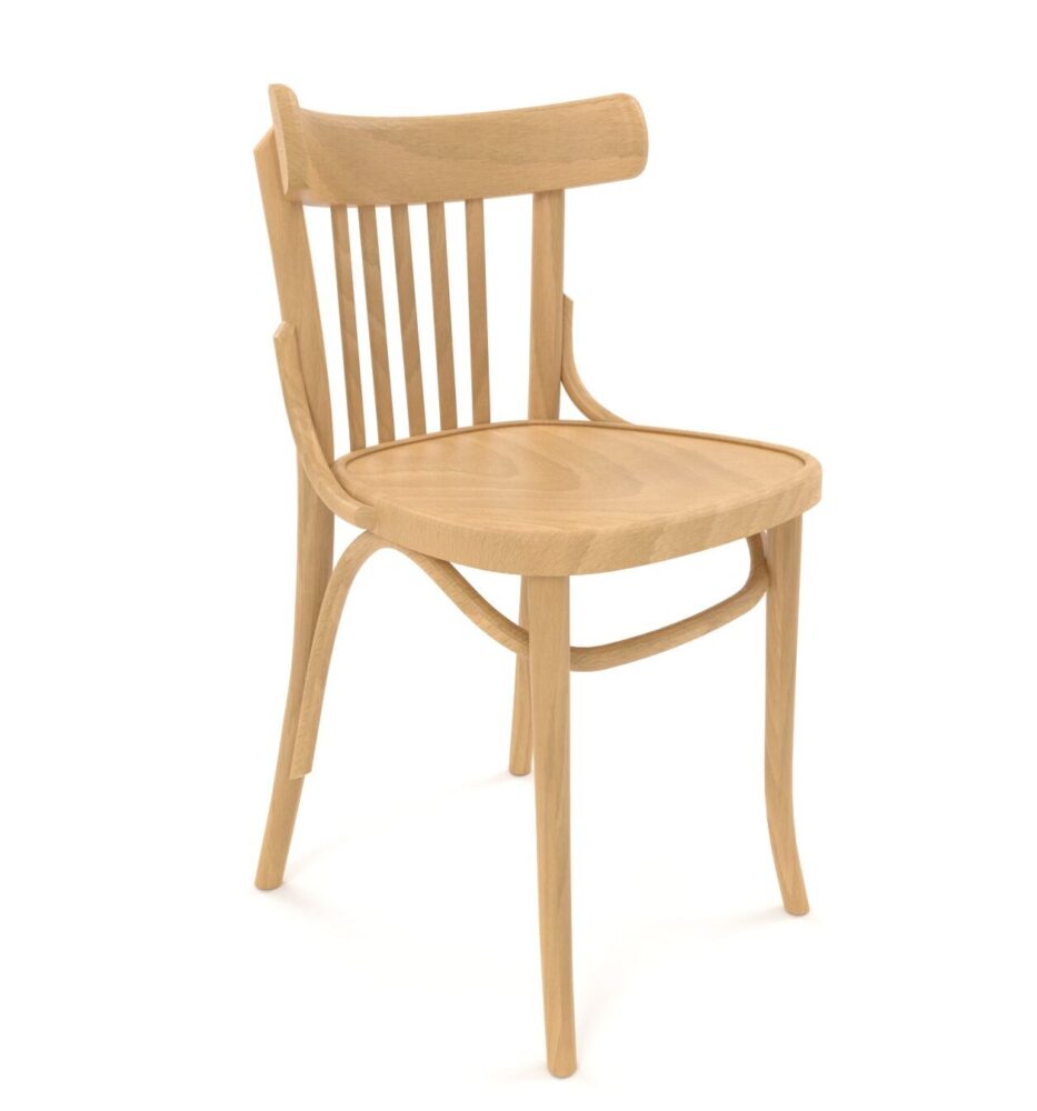 Chaise gastronomique haut de gamme | A-788 VERT | Chaise viennoise en bois courbé | Hêtre Honey