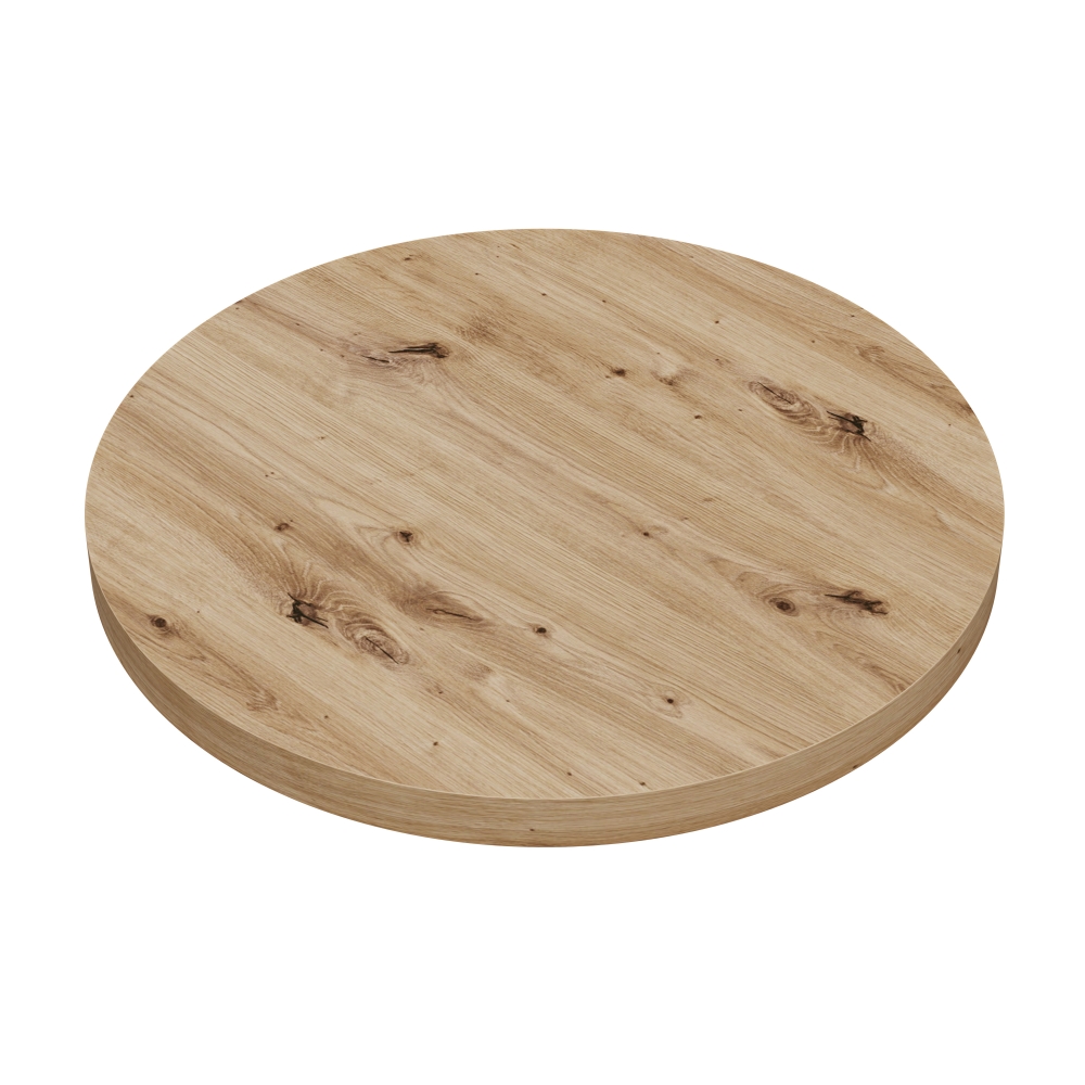 Plateau de table rond Gastro | Chêne Artisan | Diamètre 60 cm