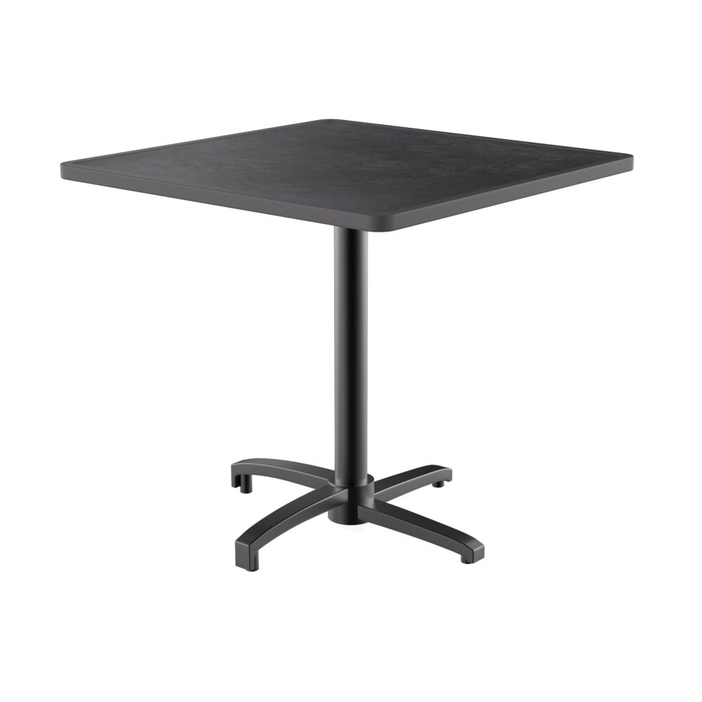 Gastro Outdoor Table de terrasse René | pliable | 70x70 cm | Resalit Ardoise foncée