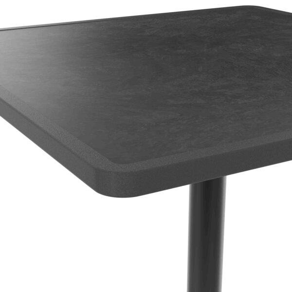 Gastro Outdoor Table de terrasse René | pliable | 70x70 cm | Resalit Ardoise foncée – Image 2