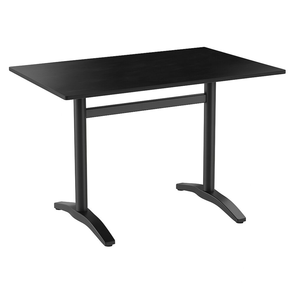 Gastro Outdoor Table de terrasse Richard Double | 120x70 cm | HPL Compact ardoise graphite