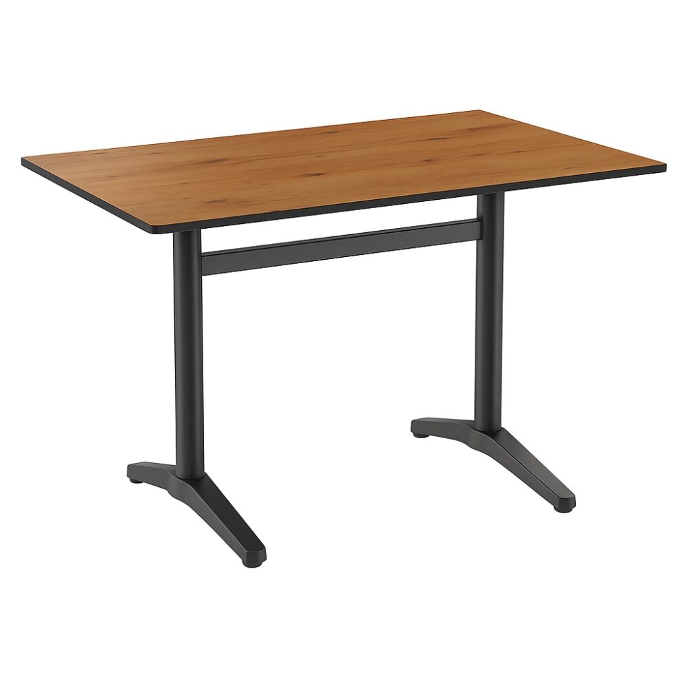 Gastro Outdoor Table de terrasse Richard Double | 120x80 cm | HPL Compact Chêne Sumava