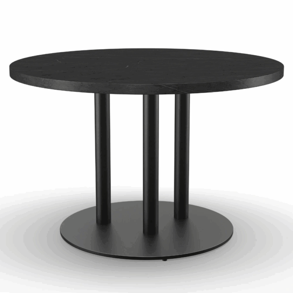 Plateau de table Restauration | Marbre foncé | Ø 110 cm – Image 3