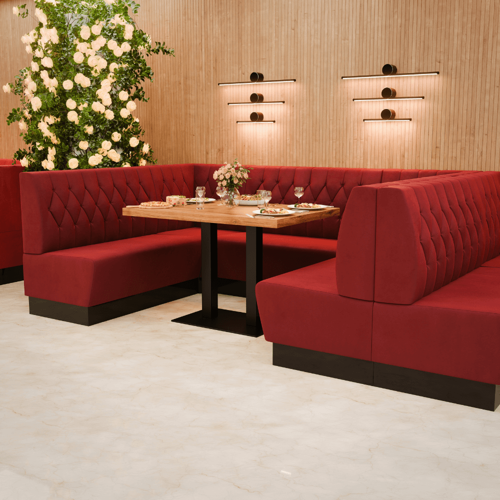 Amsterdam tissu velours diamant référence 1 rouge