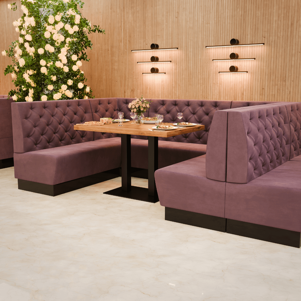 Tissu velours Amsterdam Chesterfield référence 1 rose