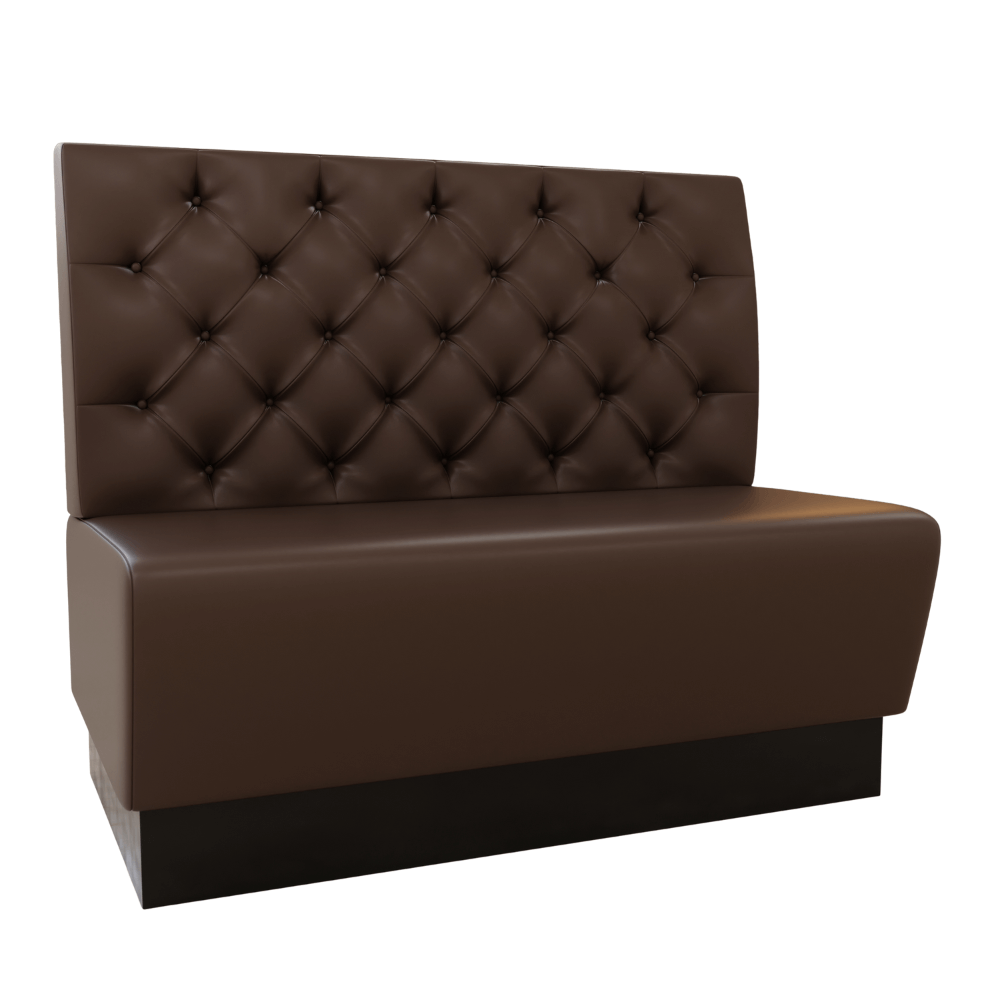 Amsterdam Kunstleder Chesterfield braun