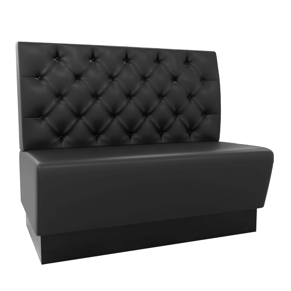 Amsterdam Kunstleder Chesterfield schwarz