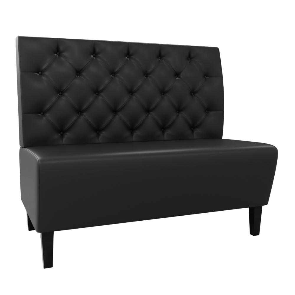 Paris similicuir Chesterfield noir