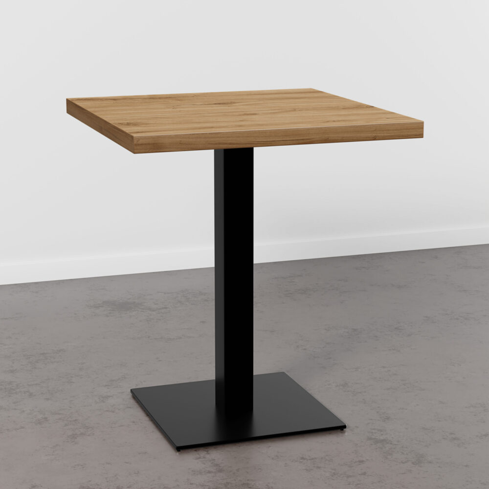Bistrotisch-80×80-cm-Teak-Gusseisengestell